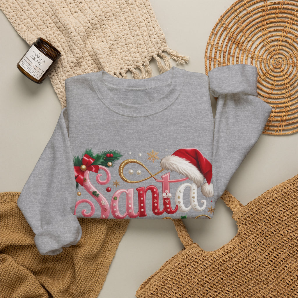 Sweatshirt — "Santa Baby" Christmas Crewneck Sweatshirt