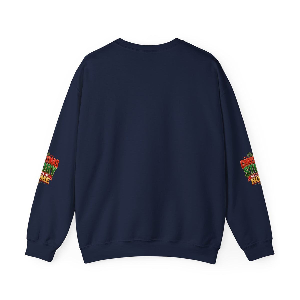 Christmas Love Crewneck Sweatshirt — "Home Is Filled With Christmas Love" Holiday Sweater