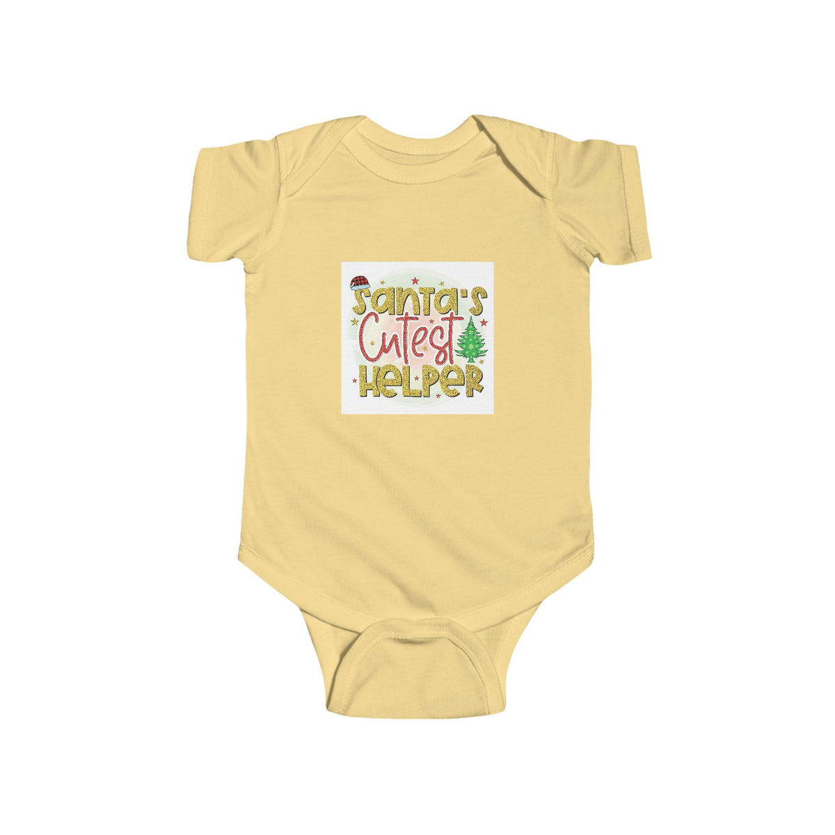 Baby Bodysuit – "Santa’s Cutest Helper" Christmas Infant Onesie