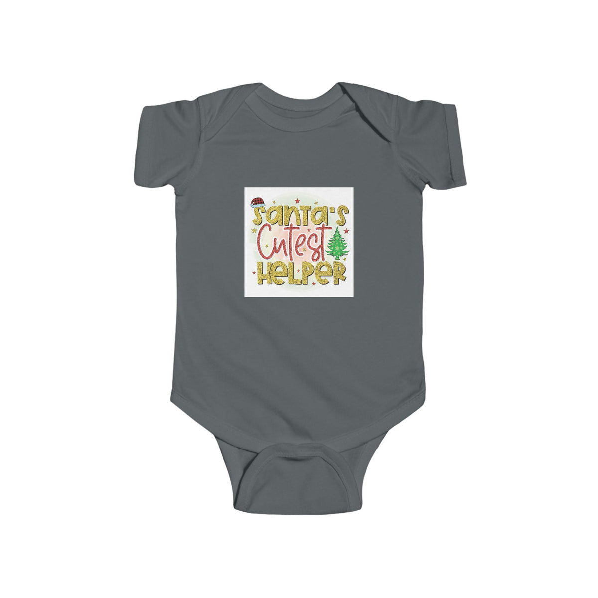 Baby Bodysuit – "Santa’s Cutest Helper" Christmas Infant Onesie