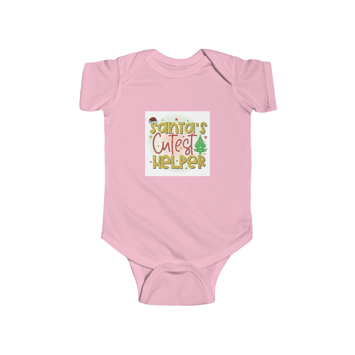 Baby Bodysuit – "Santa’s Cutest Helper" Christmas Infant Onesie