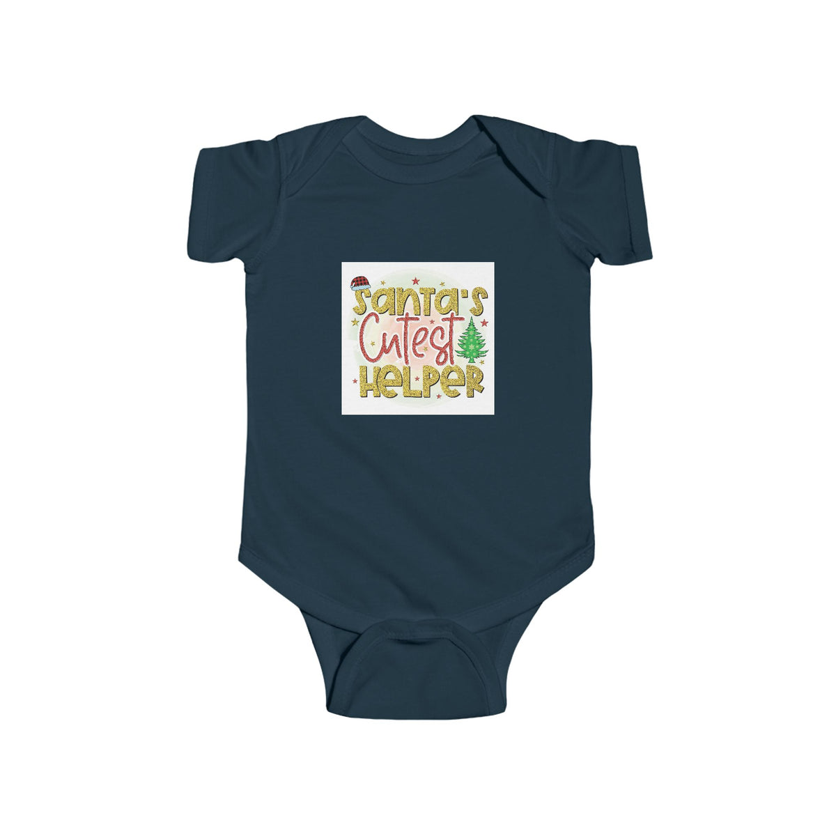 Baby Bodysuit – "Santa’s Cutest Helper" Christmas Infant Onesie