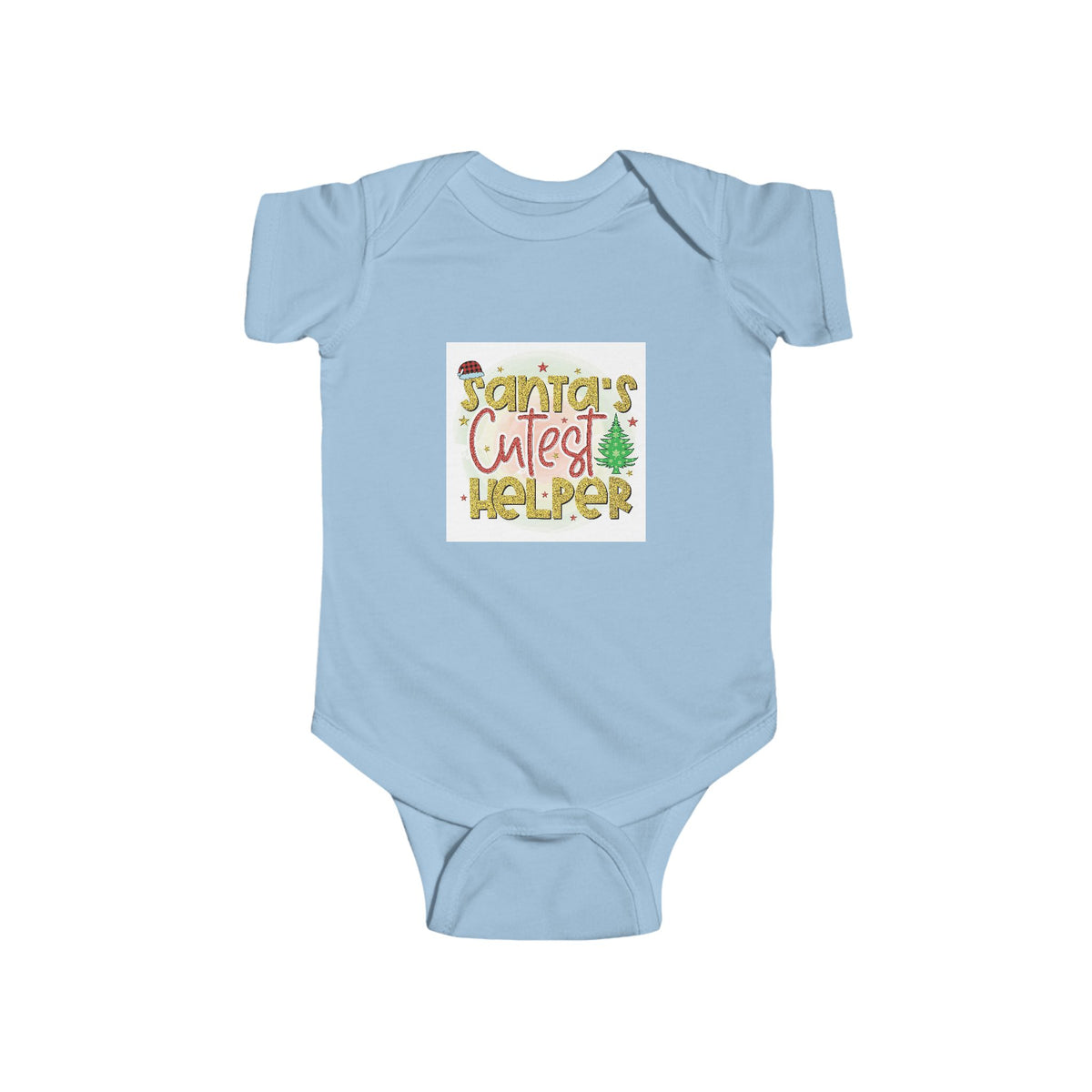 Baby Bodysuit – "Santa’s Cutest Helper" Christmas Infant Onesie