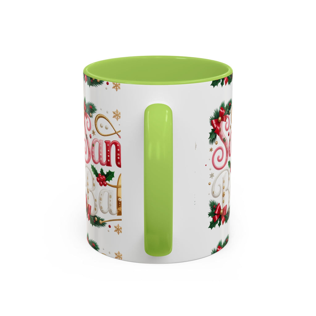 Santa Baby Christmas Accent Mug – Festive Holiday Coffee Cup (11/15oz)