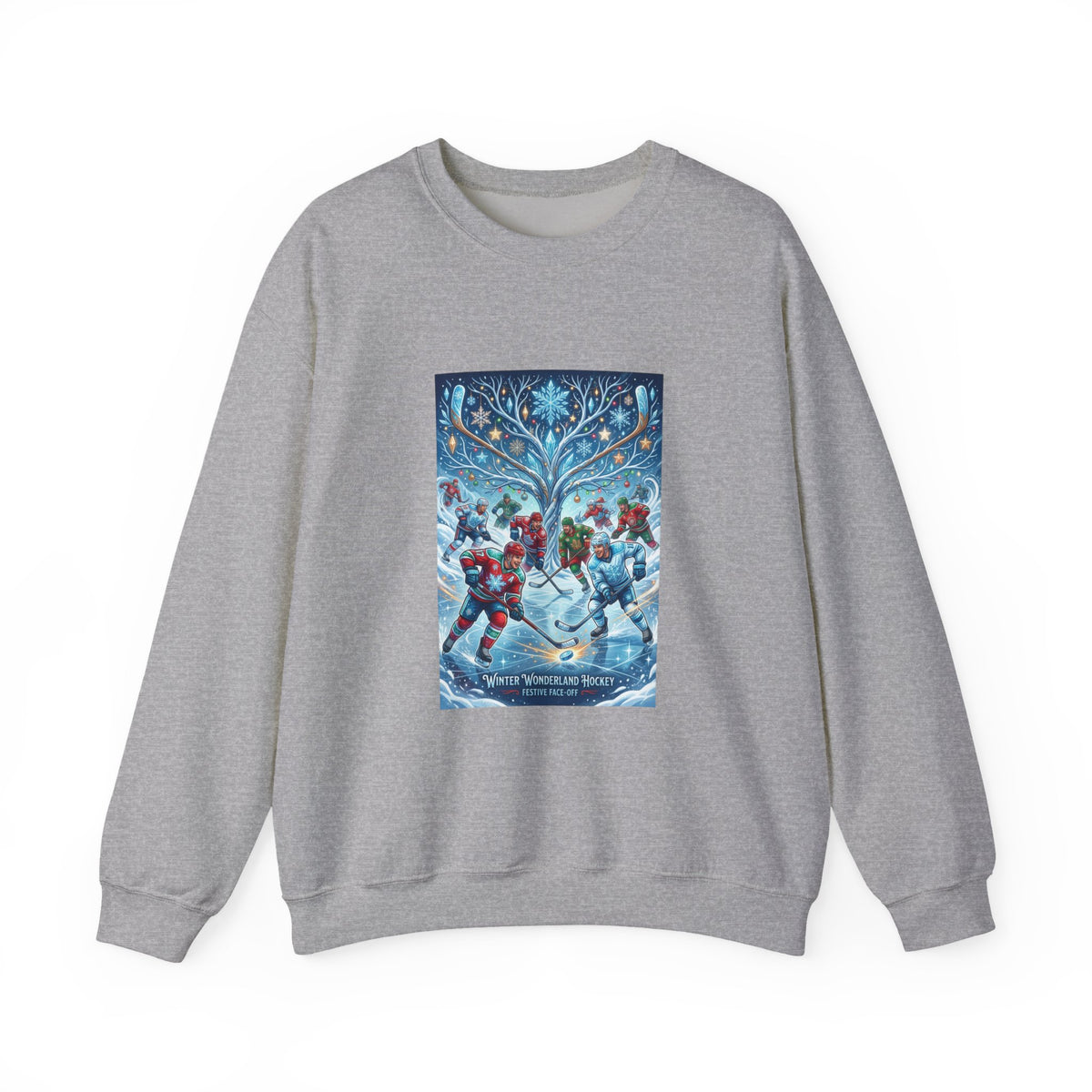 Holiday Ice Skaters Crewneck Sweatshirt — Vintage Winter Carolers Design