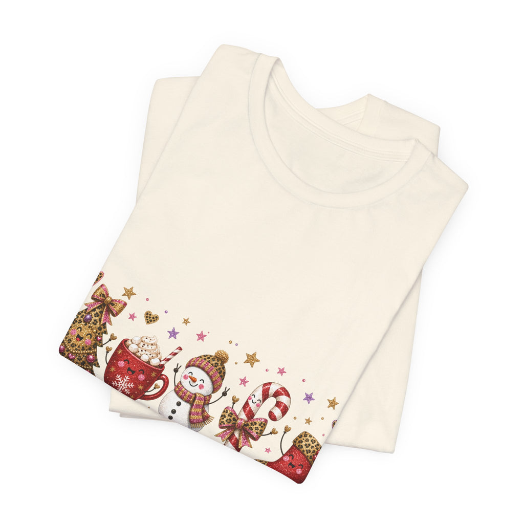 Christmas Characters T-Shirt — 'Merry Christmas' Holiday Graphic Tee
