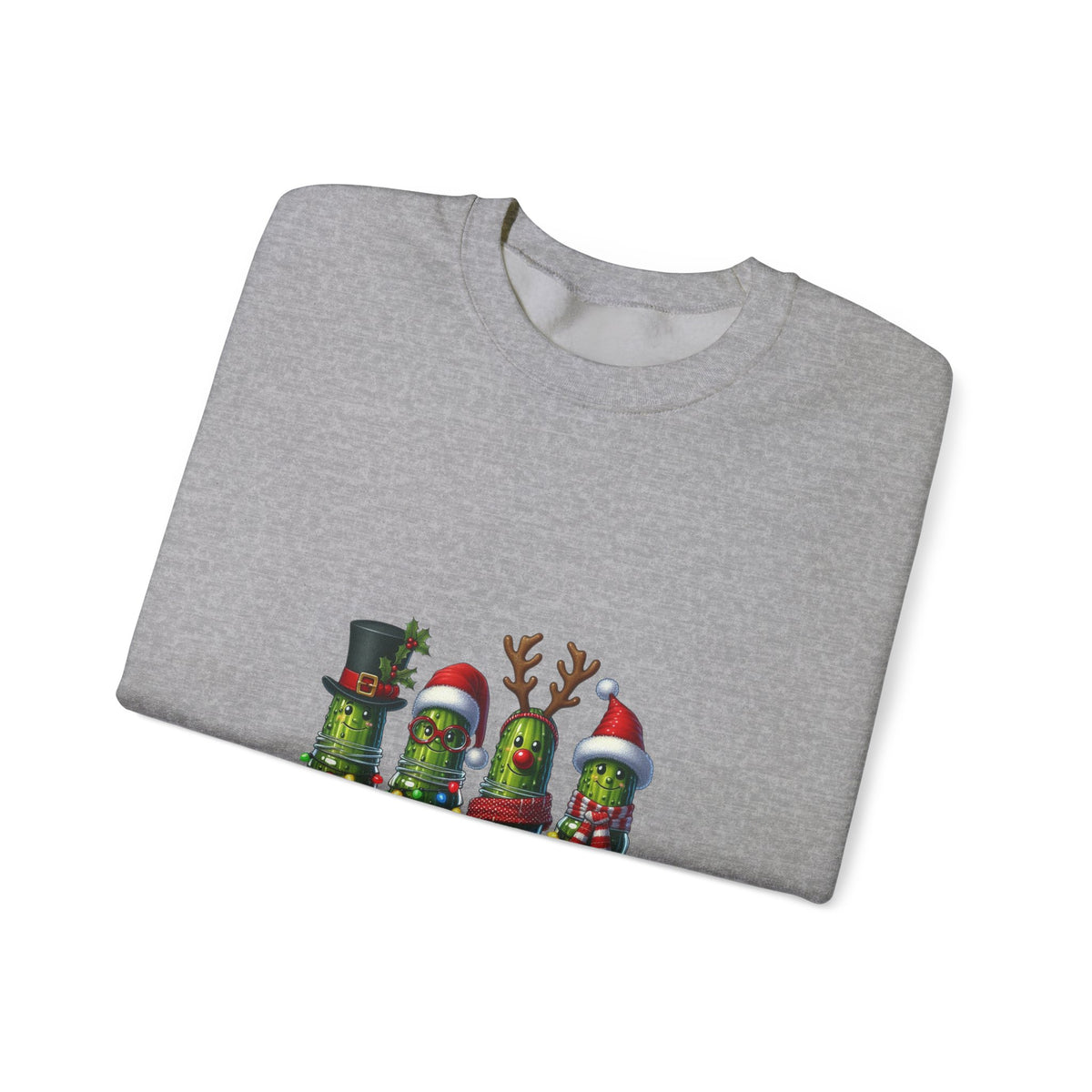 Christmas Pickle Crewneck Sweatshirt — Festive Pickle Family Holiday Sweatshirt