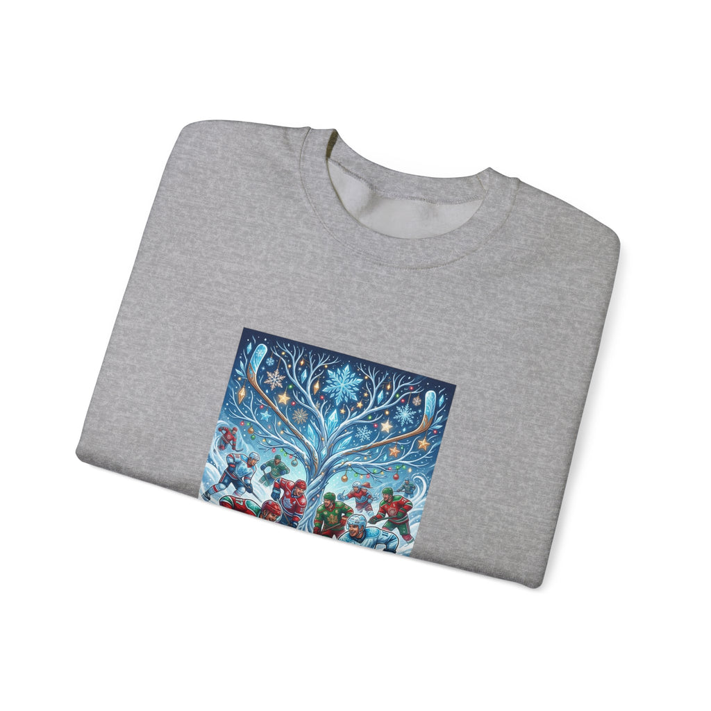 Holiday Ice Skaters Crewneck Sweatshirt — Vintage Winter Carolers Design