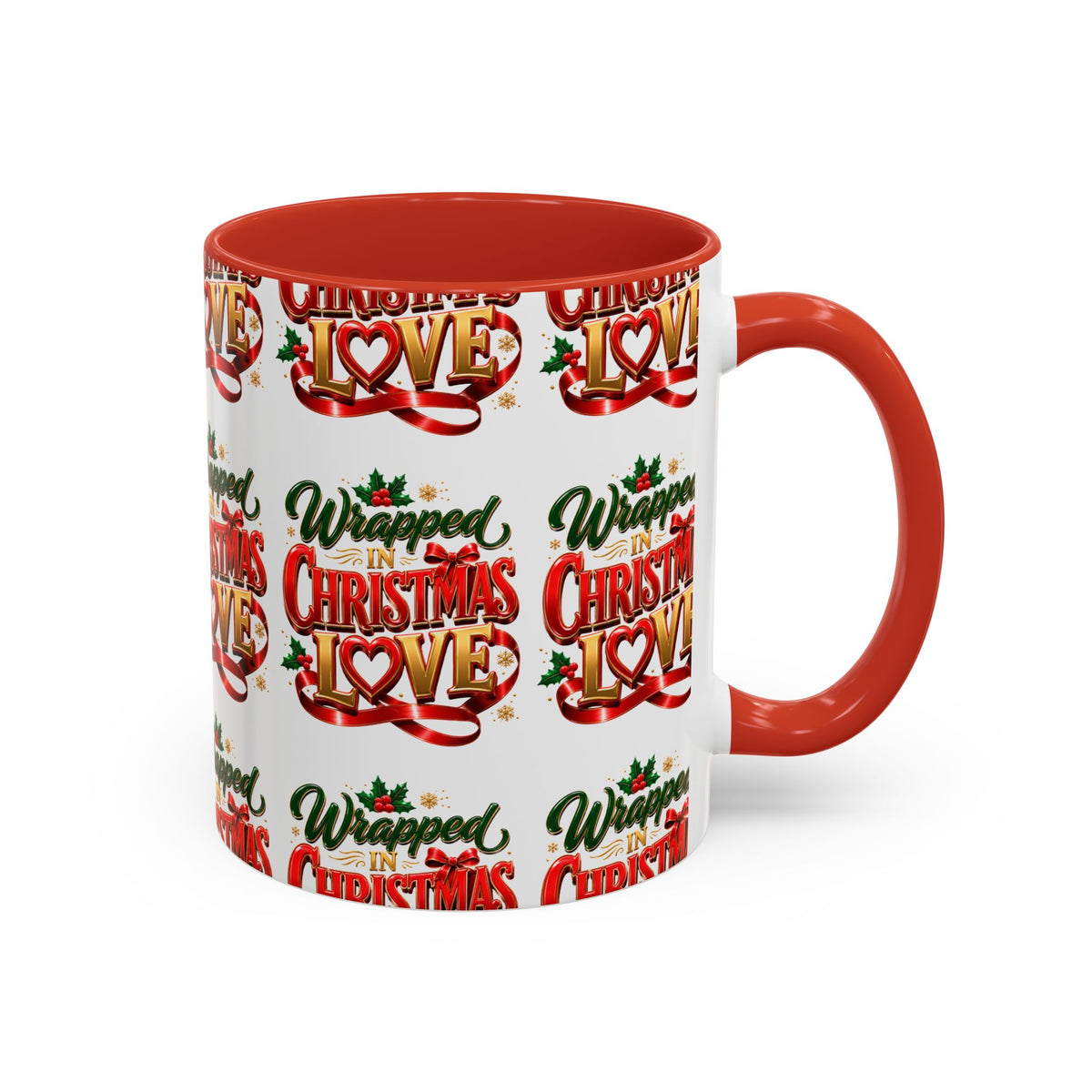 Wrapped Christmas Love Accent Coffee Mug – Festive Holiday Tea & Cocoa Cup