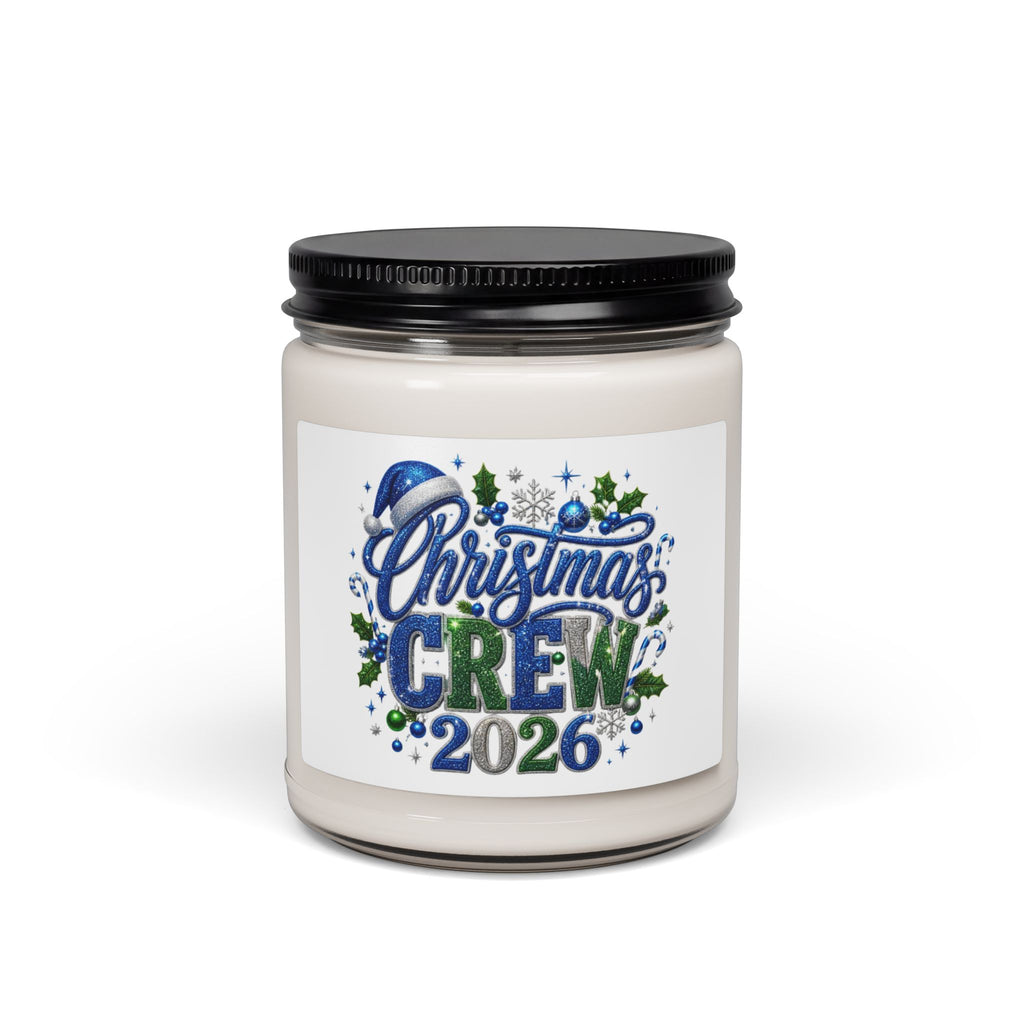 Christmas Crew Scented Soy Candle — 9oz Holiday Jar Candle