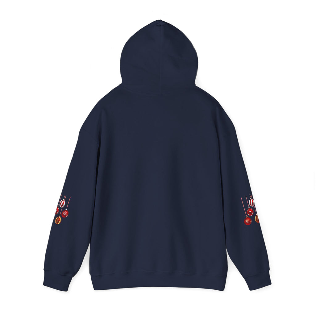 Christmas Hoodie - 'Merry Christmas' Festive Holiday Santa Hat & Holly Pullover