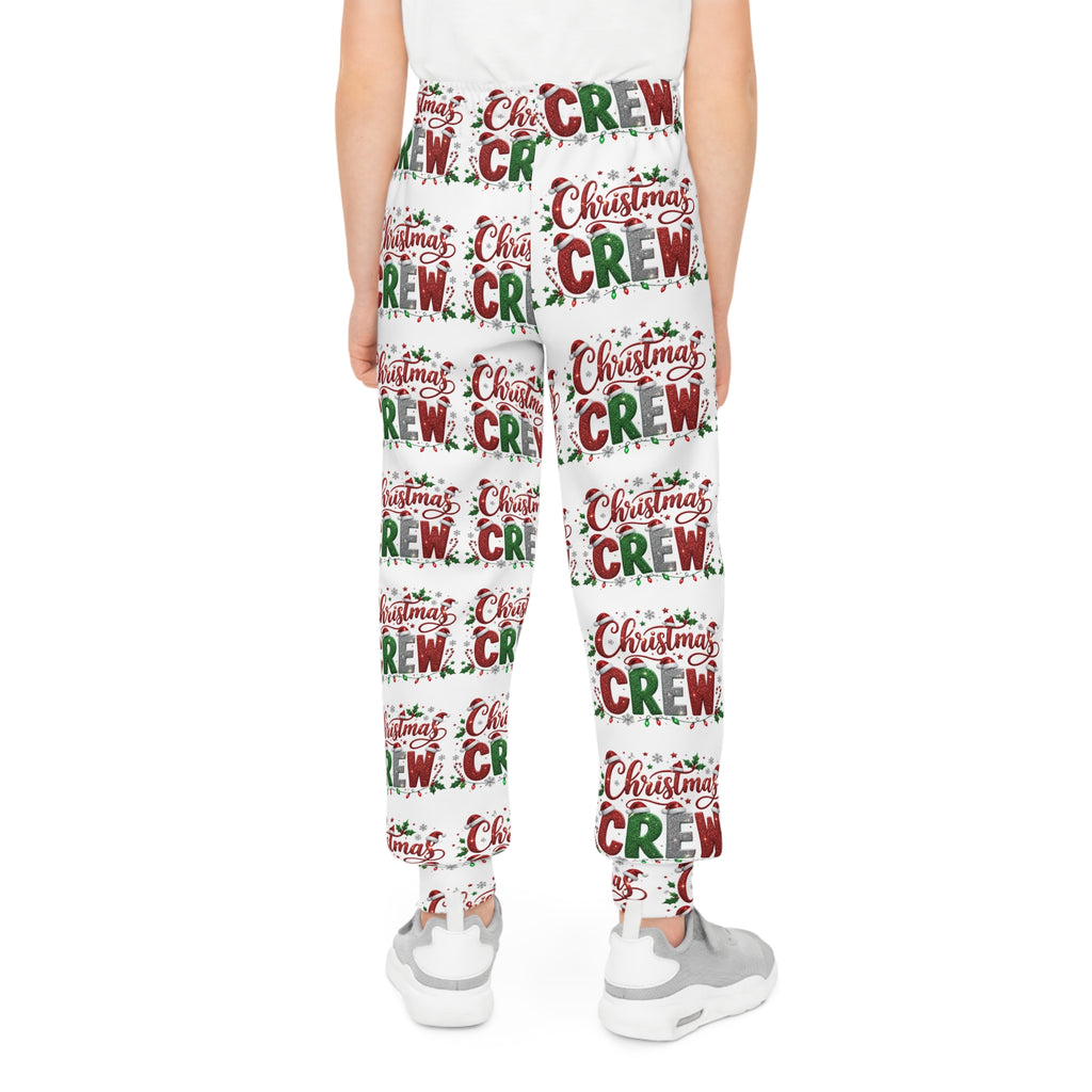 Christmas Crew Youth Joggers — Festive Holiday Graphic Pants