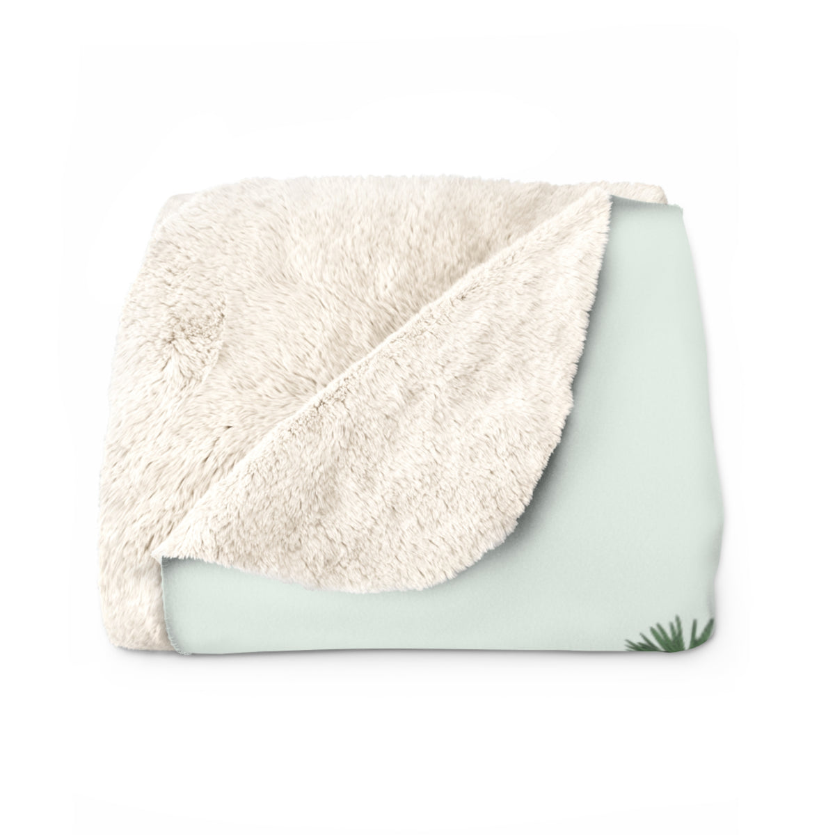 Candy Cane Wishes Sherpa Fleece Blanket — Cozy Christmas Holiday Throw