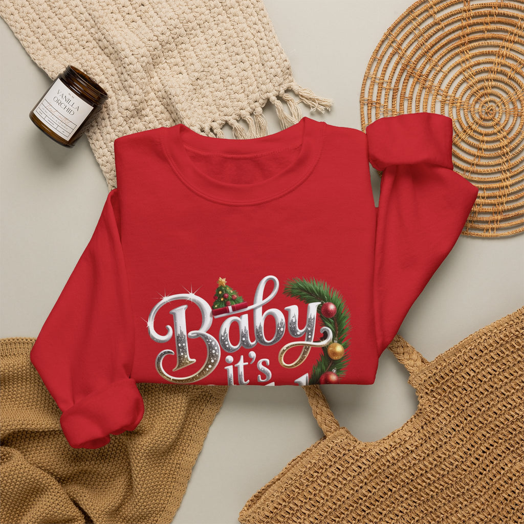 Christmas Sweatshirt - "Baby It's Cold Outside" Festive Crewneck