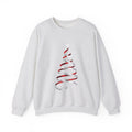 Minimal Red Ribbon Christmas Tree Sweatshirt