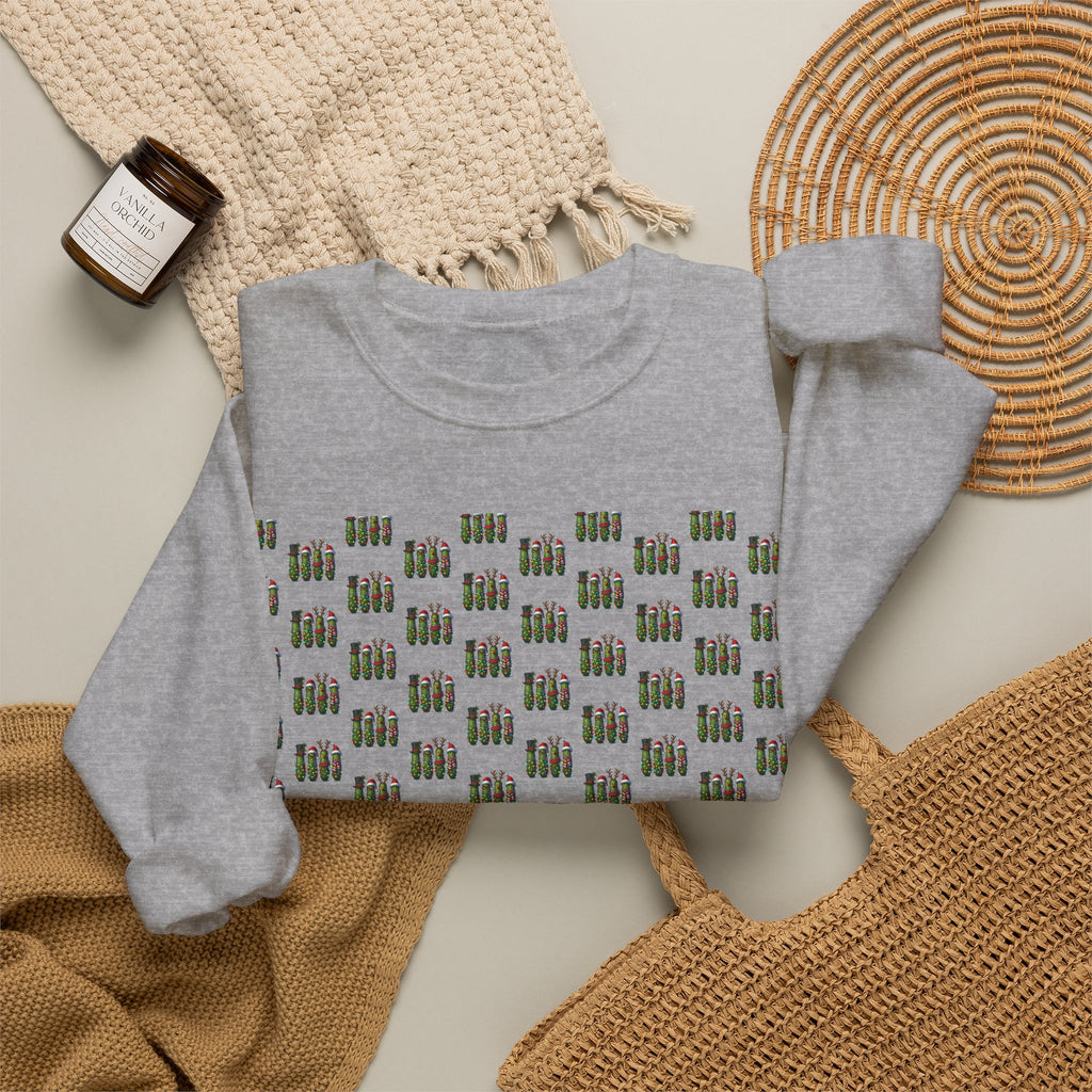 Garage Tools Pattern Crewneck Sweatshirt