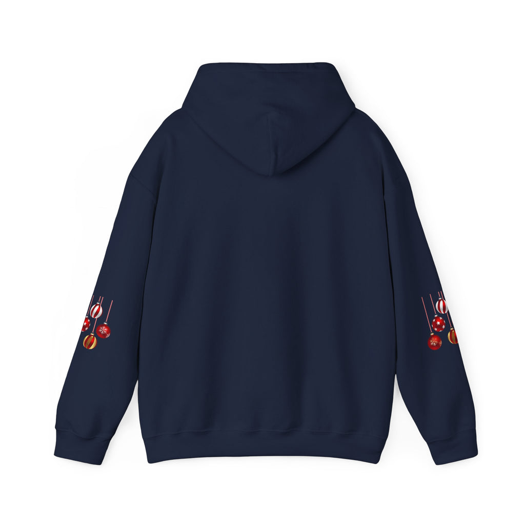Christmas Hoodie - 'Merry Christmas' Festive Holiday Santa Hat & Holly Pullover