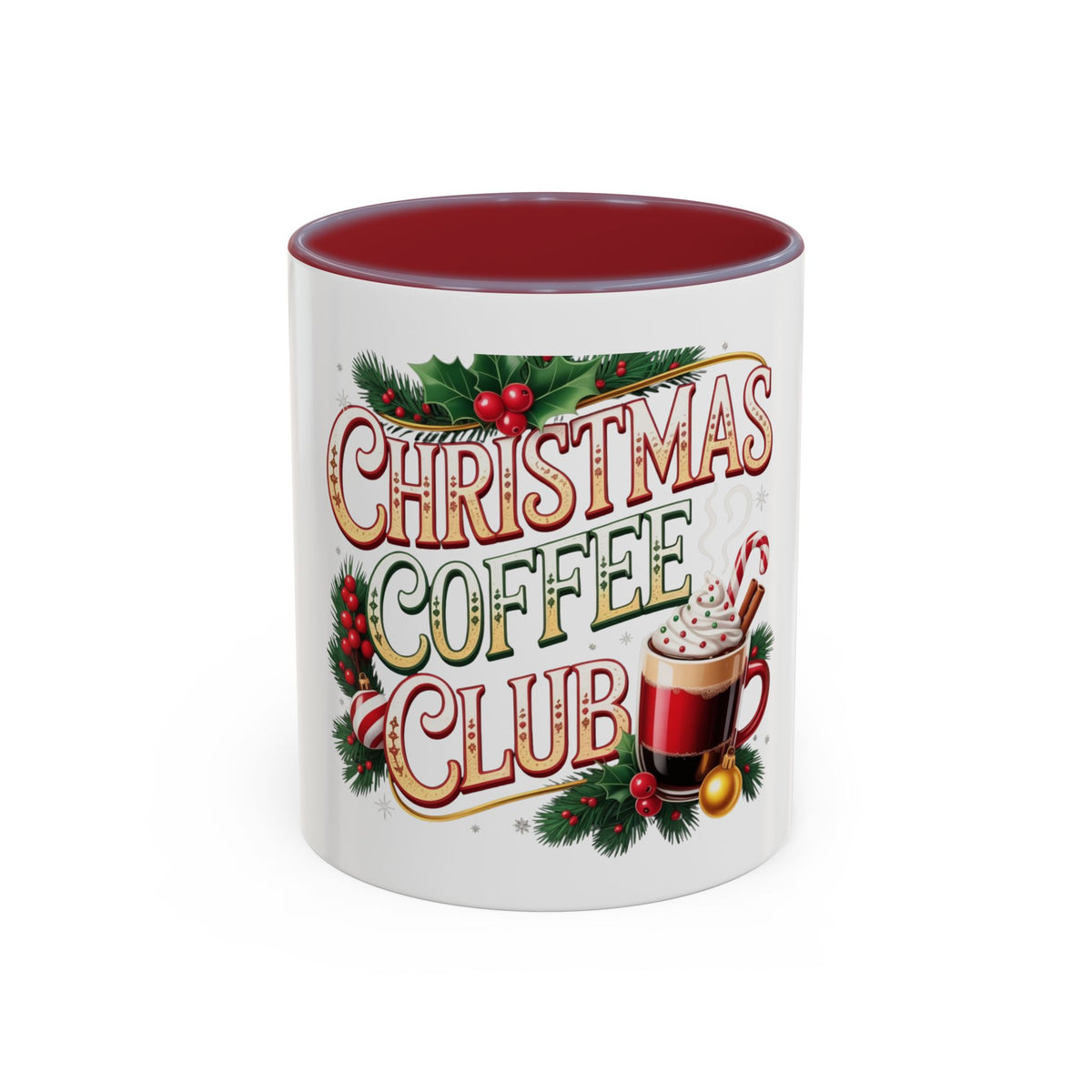Christmas Coffee Club Mug — Holiday Coffee Lover Accent Mug (11/15 oz)