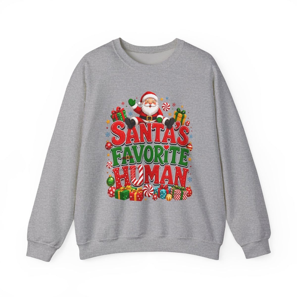Santa's Favorite Human Crewneck Sweatshirt