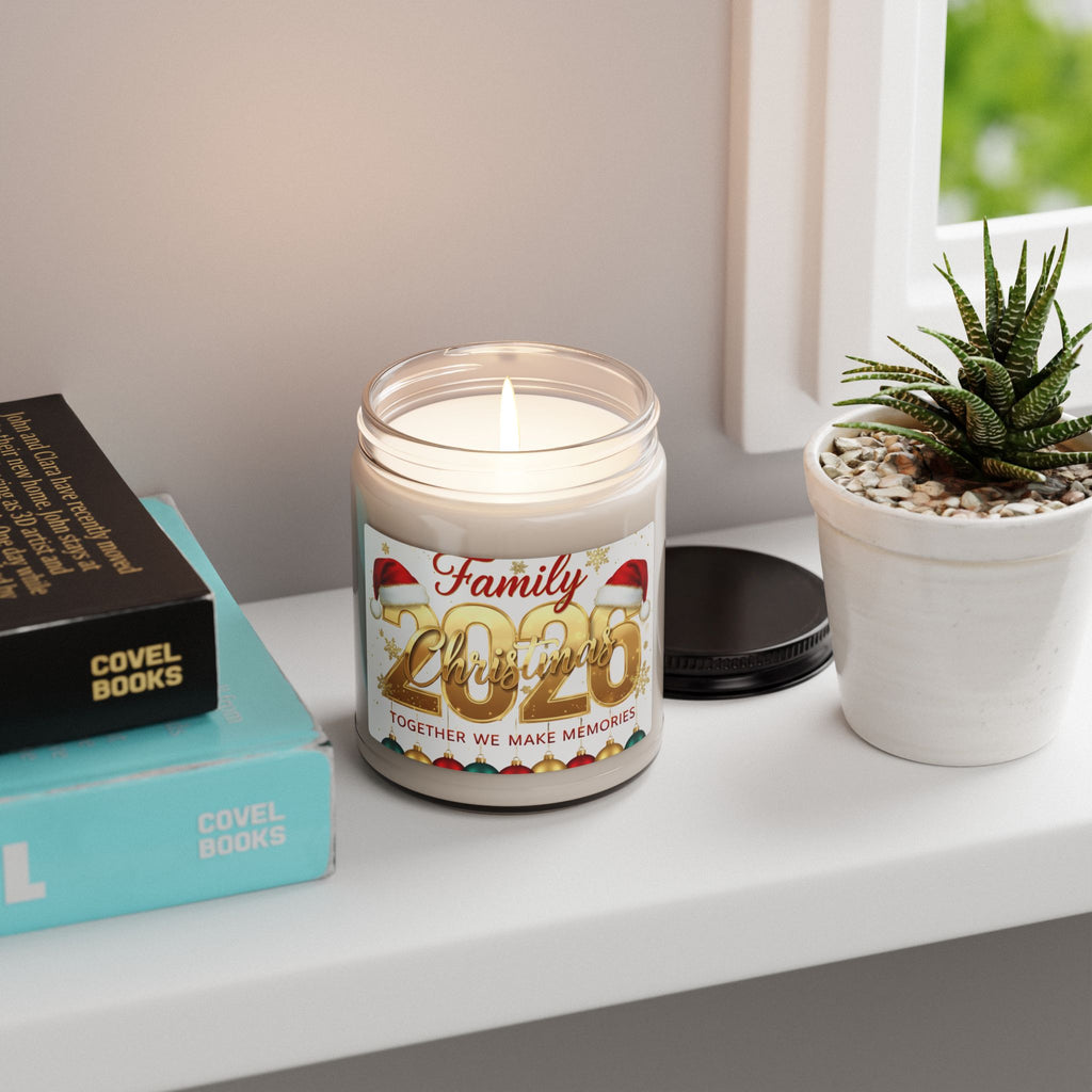 Christmas 2026 Family Scented Soy Candle — Together We Make Memories (9oz)