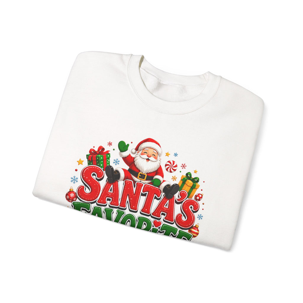 Santa's Favorite Human Crewneck Sweatshirt