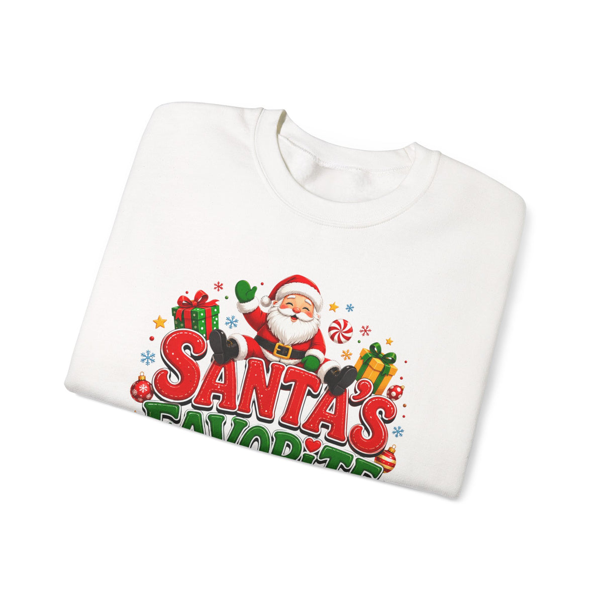 Santa's Favorite Human Crewneck Sweatshirt
