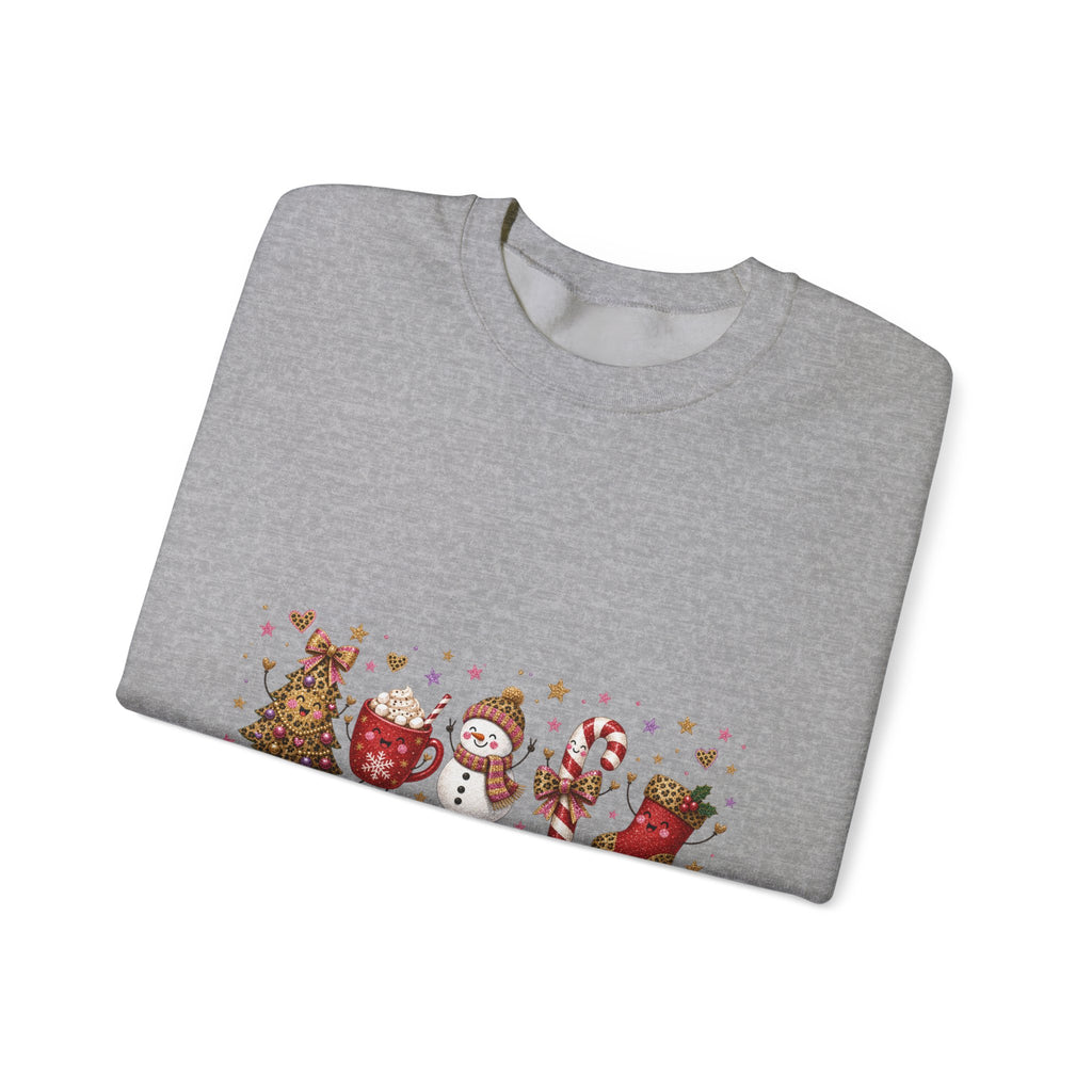 Christmas Crewneck Sweatshirt — Merry Christmas Cute Holiday Animals Design