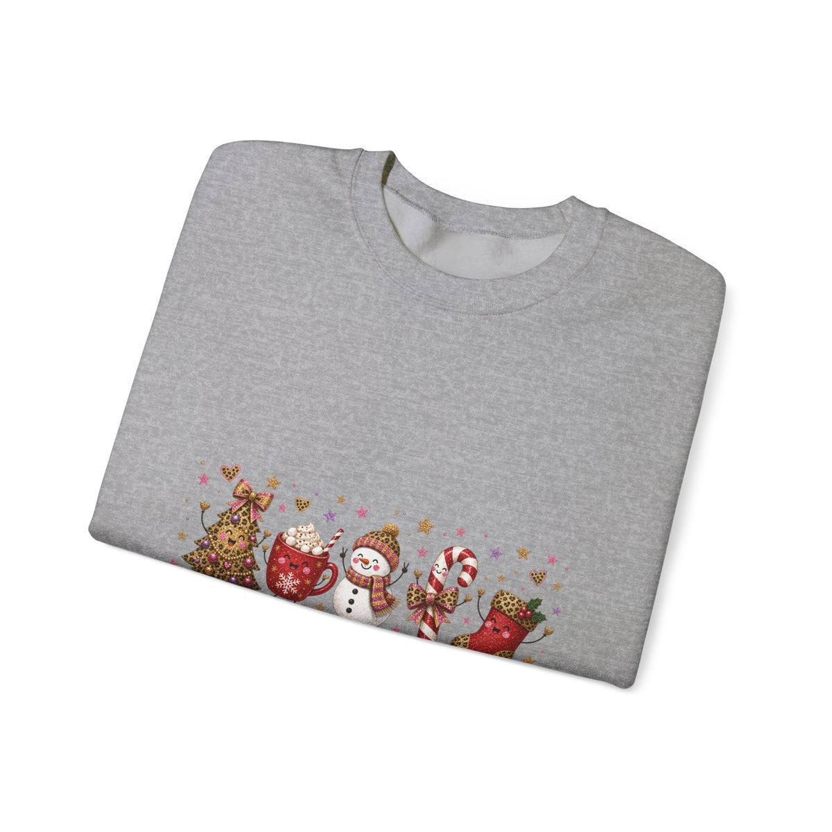 Christmas Crewneck Sweatshirt — Merry Christmas Cute Holiday Animals Design