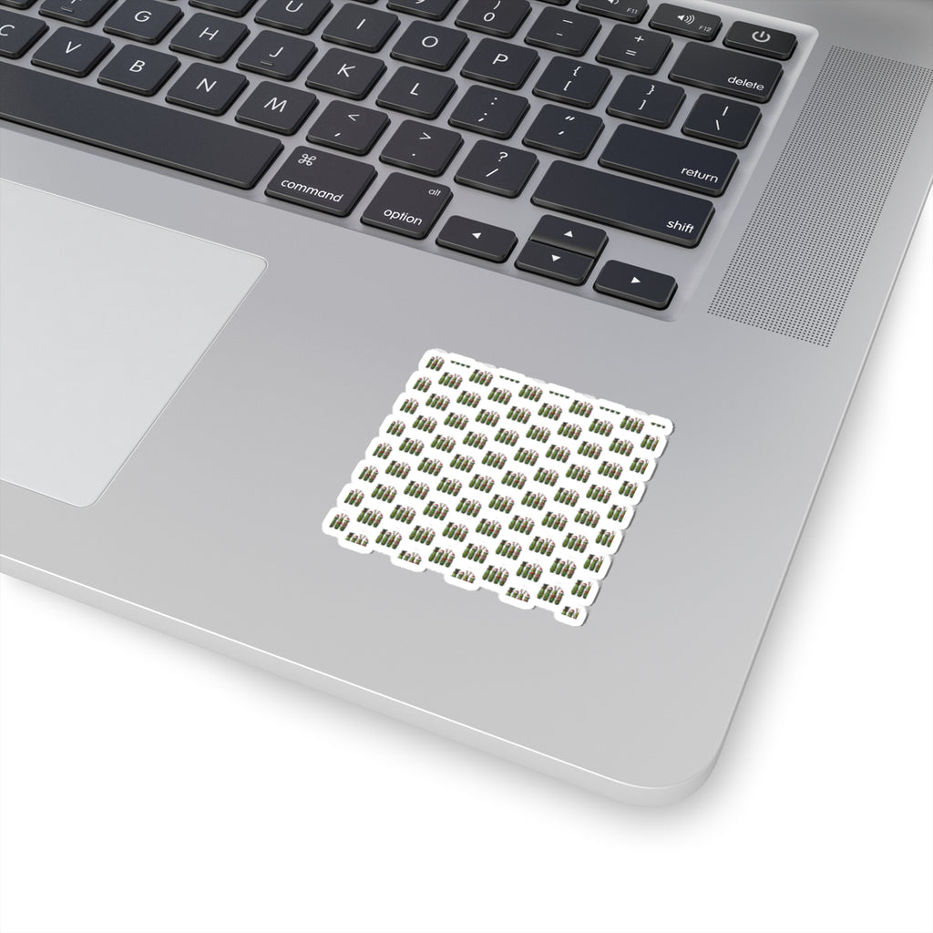 Cactus Pattern Kiss-Cut Sticker Sheet — Mini Succulent Laptop Decals