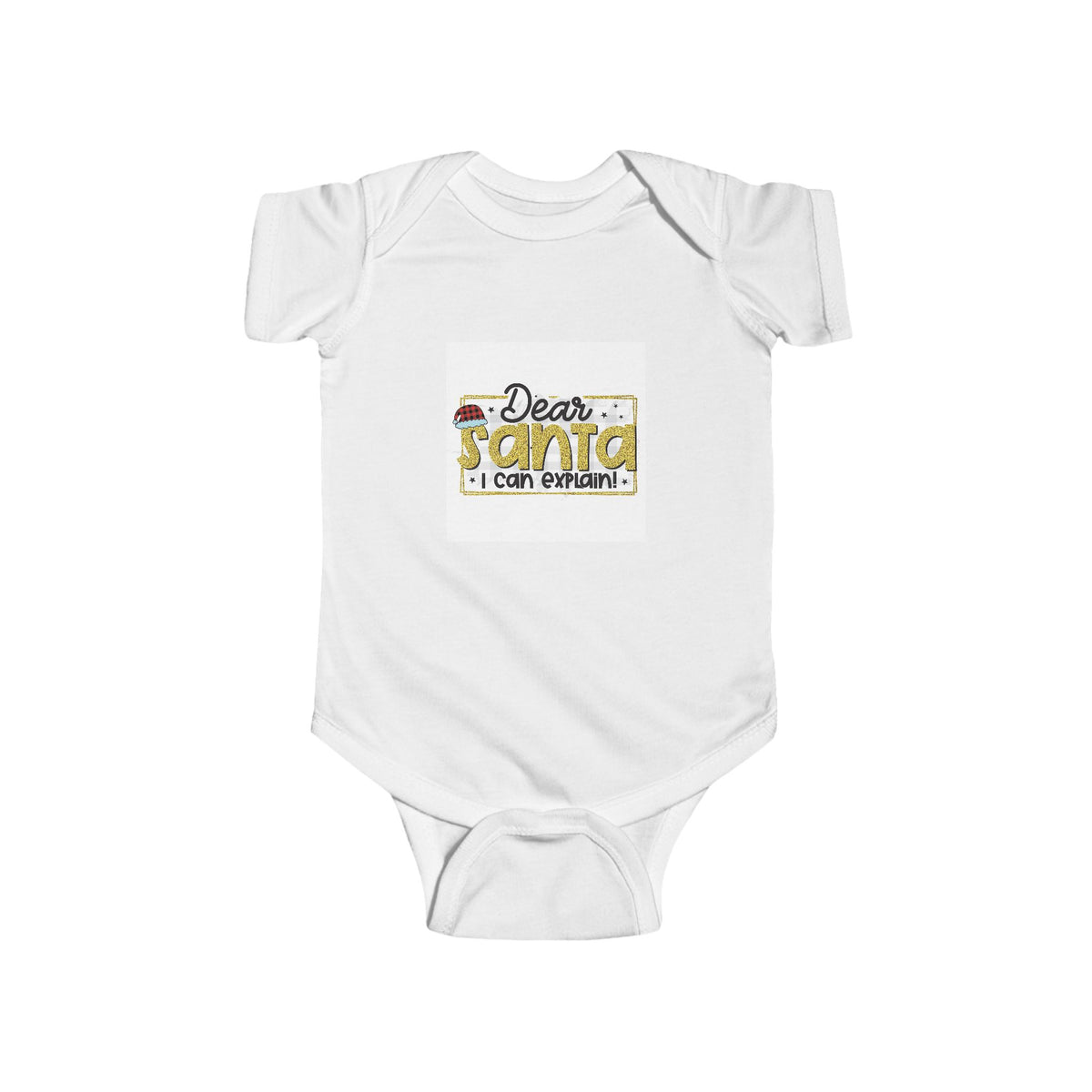 Infant Bodysuit — "Dear Santa I Can Explain" Cute Christmas Baby One-Piece