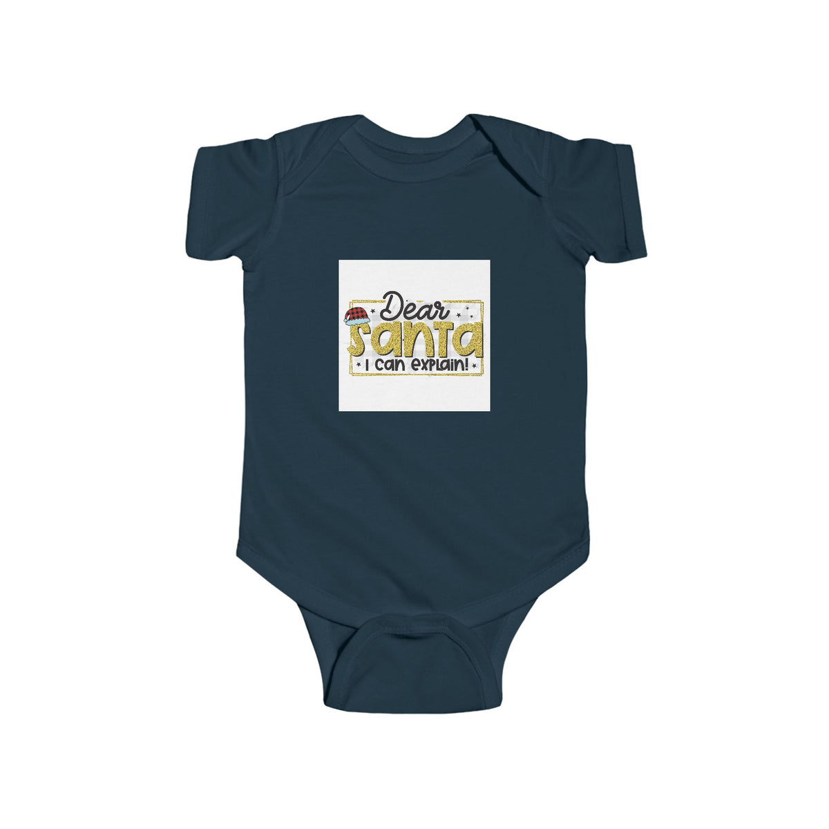 Infant Bodysuit — "Dear Santa I Can Explain" Cute Christmas Baby One-Piece