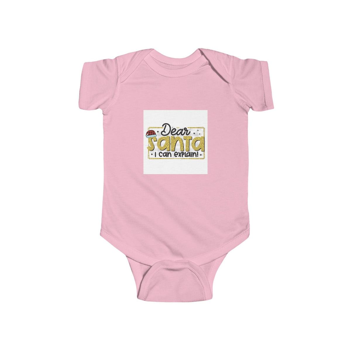 Infant Bodysuit — "Dear Santa I Can Explain" Cute Christmas Baby One-Piece