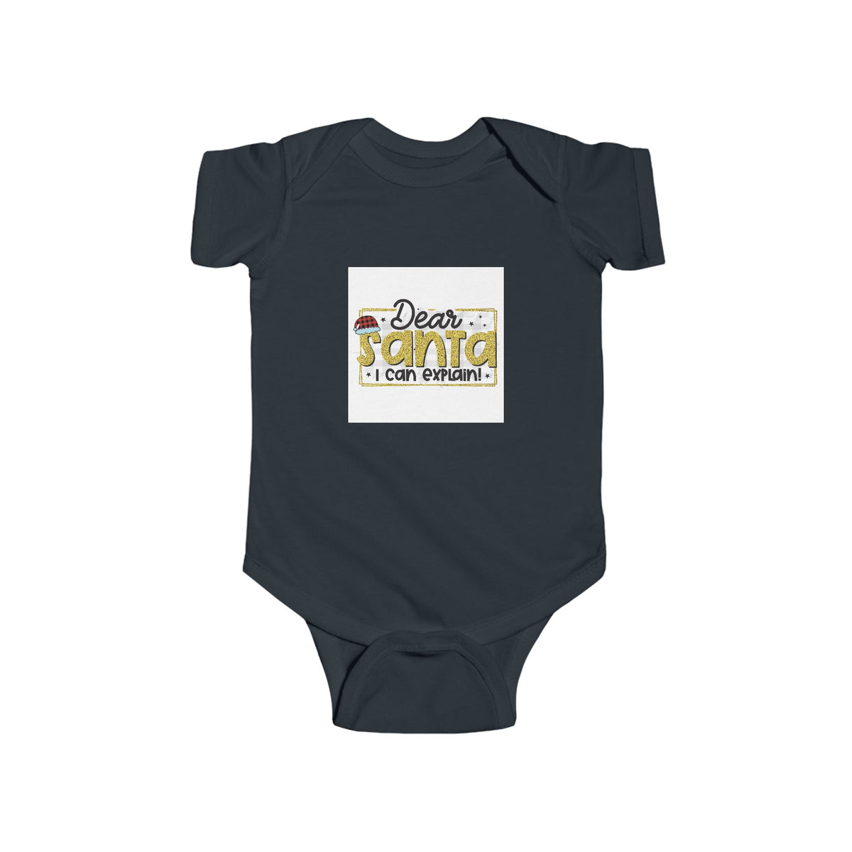 Infant Bodysuit — "Dear Santa I Can Explain" Cute Christmas Baby One-Piece