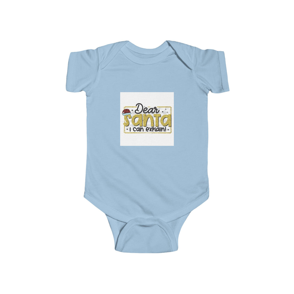 Infant Bodysuit — "Dear Santa I Can Explain" Cute Christmas Baby One-Piece