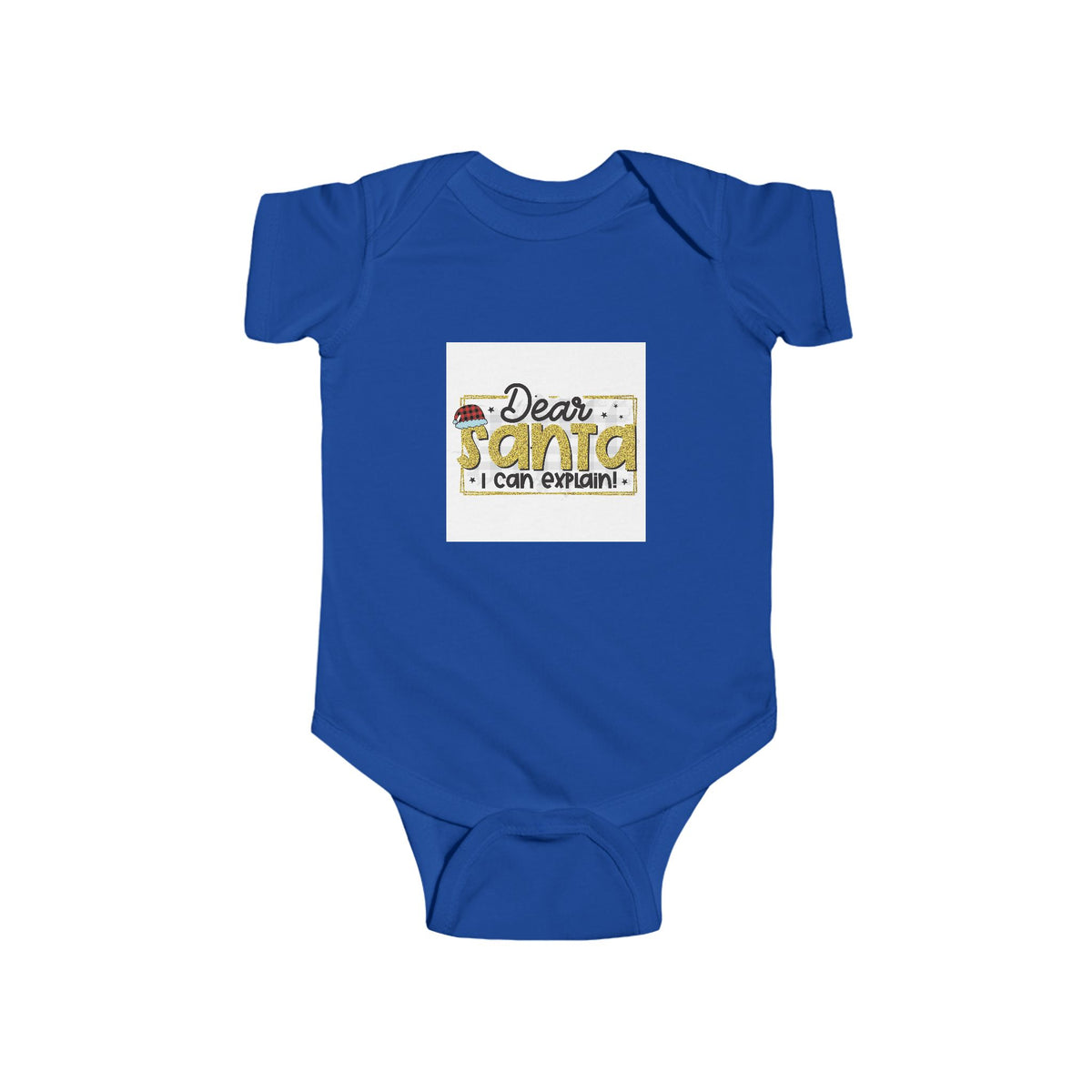Infant Bodysuit — "Dear Santa I Can Explain" Cute Christmas Baby One-Piece
