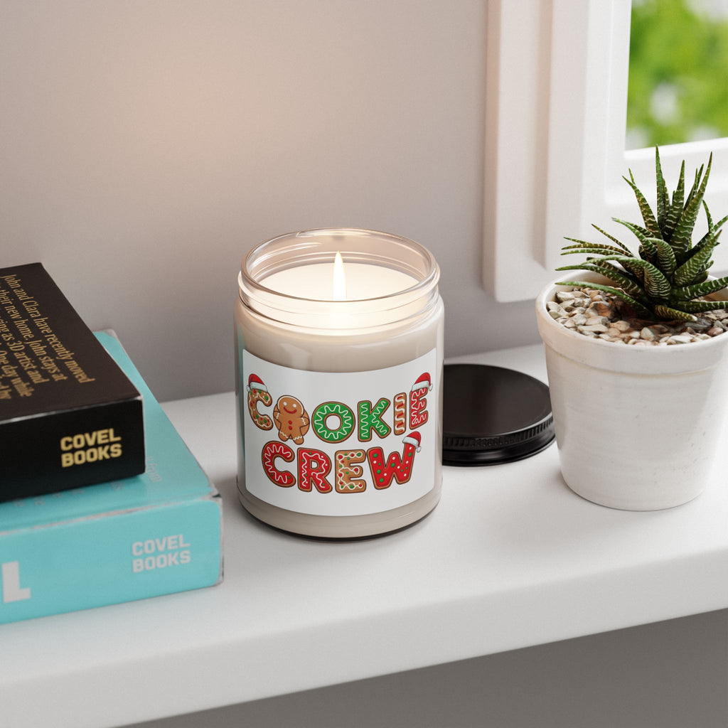 Cookie Crew Holiday Scented Soy Candle — 9oz Christmas Gingerbread Jar