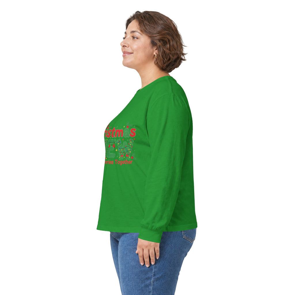 Christmas Crew Long Sleeve Tee — "Making Memories Together" Holiday Shirt