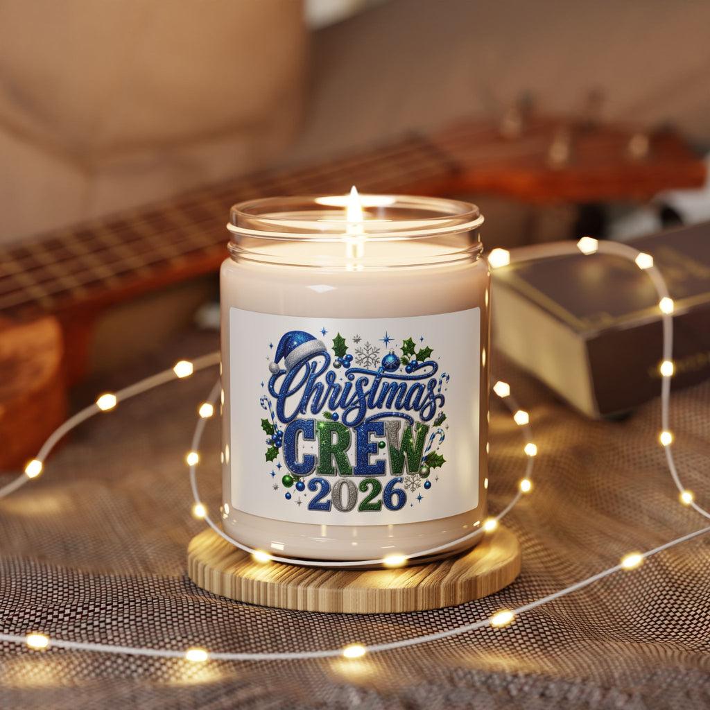 Christmas Crew Scented Soy Candle — 9oz Holiday Jar Candle