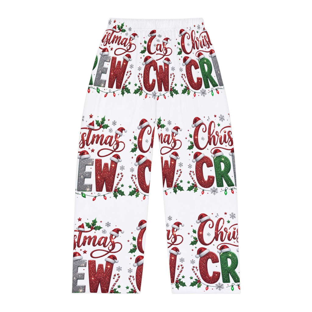 Christmas Crew Pajama Pants — Men’s Holiday Lounge Pants (All-Over Print)