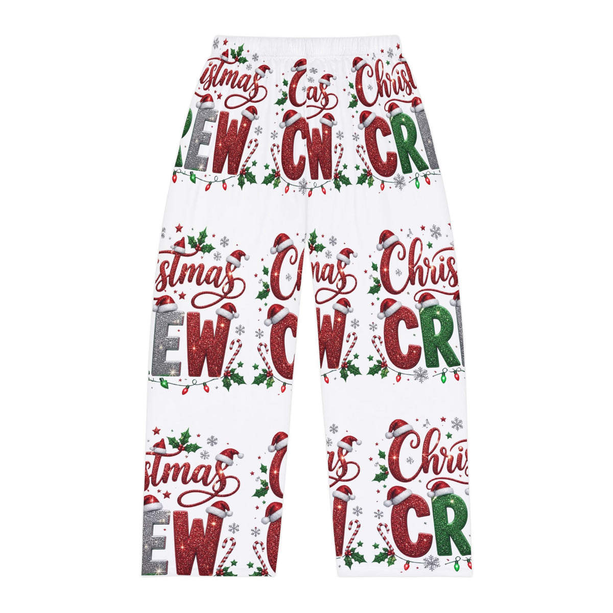Christmas Crew Pajama Pants — Men’s Holiday Lounge Pants (All-Over Print)
