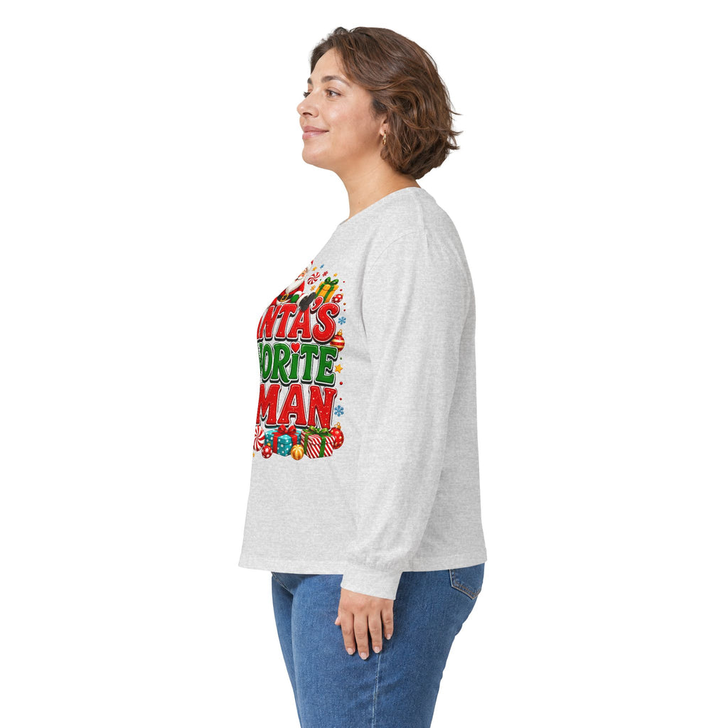 Santa's Favorite Human Long Sleeve Tee
