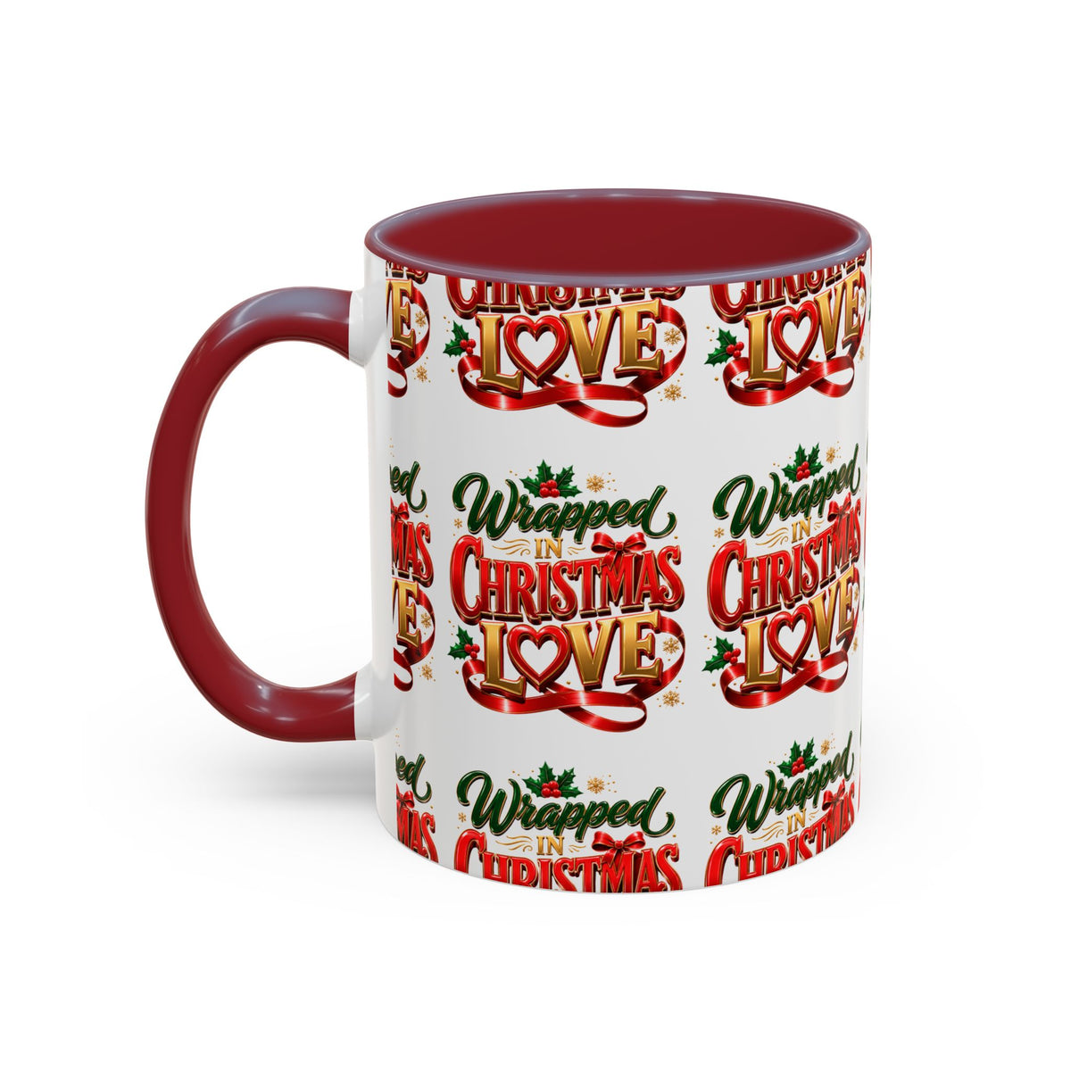 Wrapped Christmas Love Accent Coffee Mug – Festive Holiday Tea & Cocoa Cup
