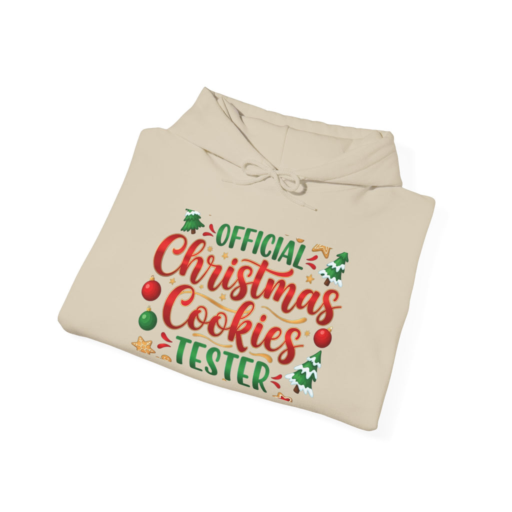 Official Christmas Cookies Tester Hoodie — Festive Holiday Baking Sweatshirt