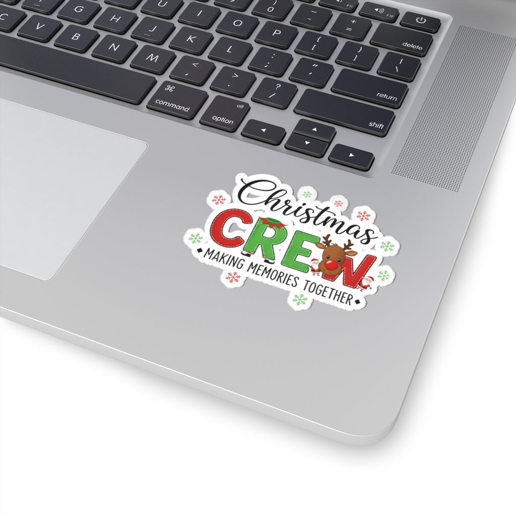 Christmas Crew Sticker — "Making Memories Together" Holiday Kiss-Cut Sticker