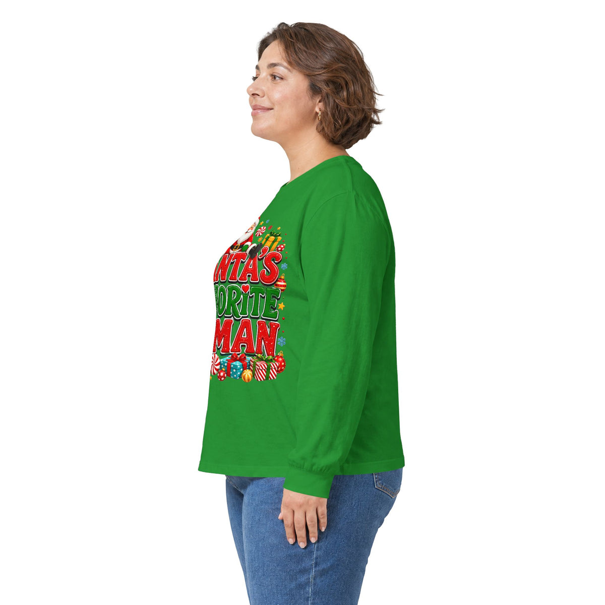 Santa's Favorite Human Long Sleeve Tee