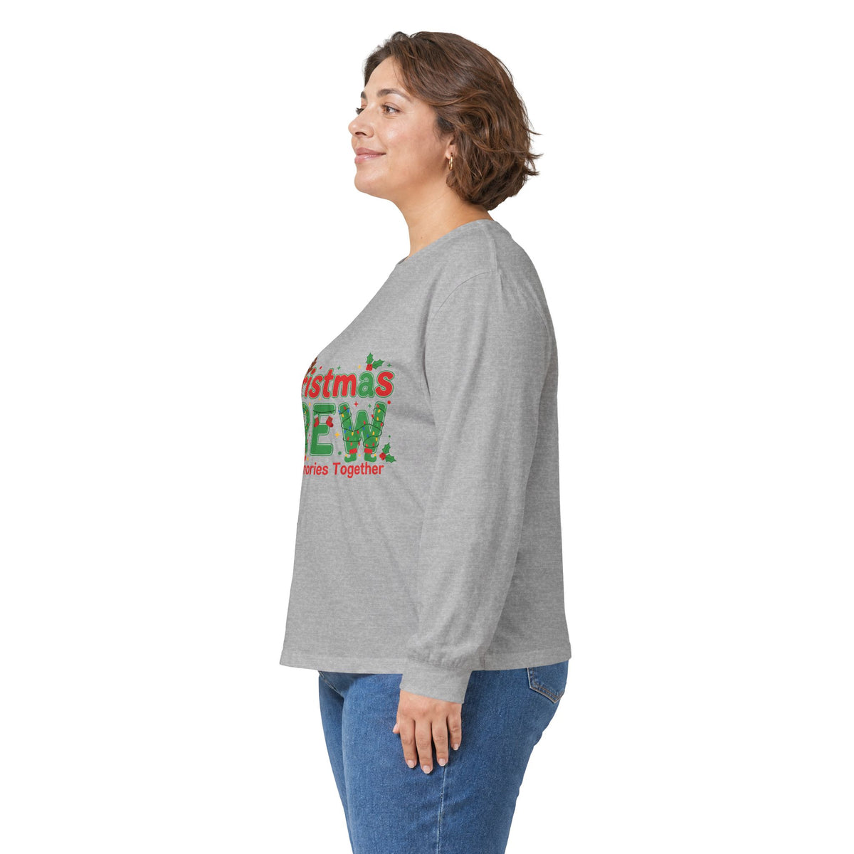 Christmas Crew Long Sleeve Tee — "Making Memories Together" Holiday Shirt