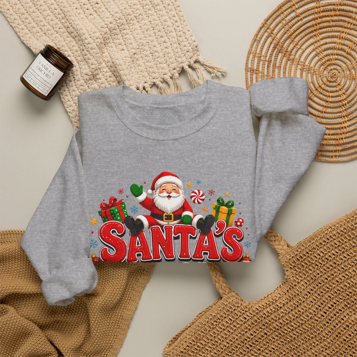 Santa's Favorite Human Crewneck Sweatshirt