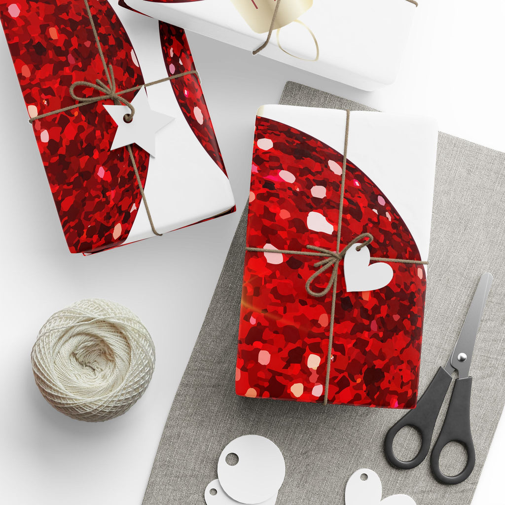 Christmas Red Ornament Wrapping Paper - Festive Holiday Gift Wrap