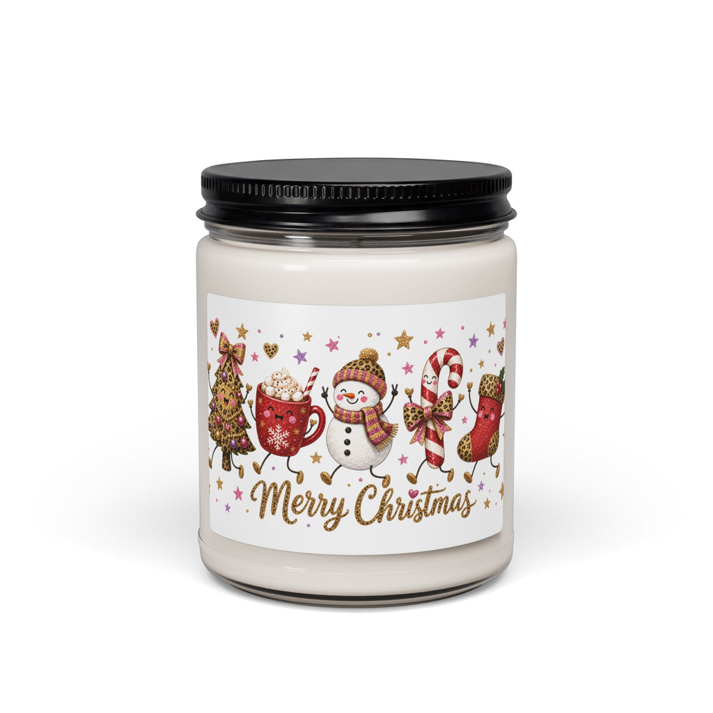 Merry Christmas Scented Soy Candle — 9oz Holiday Jar Candle