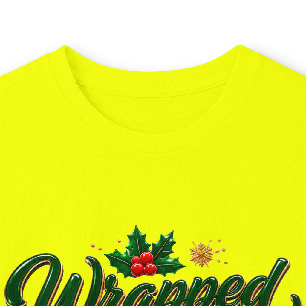Long Sleeve Tee — "Wrapped in Christmas Love" Holiday Graphic Shirt